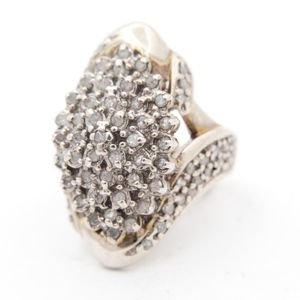 Sterling Silver 1.00 CTW Diamond Ring
